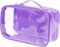 Small Clear Travel Packing Cube/See Through PVC Plastic Pouch for Carry On Suitcase, Backpack or Diaper Bag,