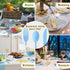 150 Pack Light Blue Plastic Silverware, Heavy Duty Utensils, 50 Forks, 50 Knives, 50 Spoons for Birthday Wedding Baby
