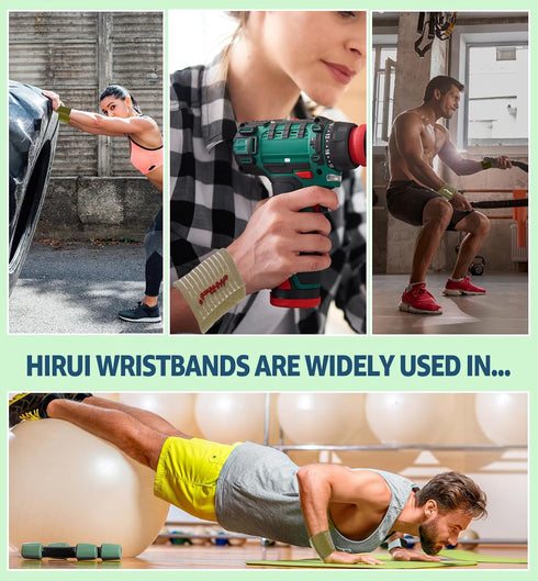 HiRui 2-Pack High-Elastic Wrist Support Straps, Wrist Wraps for Carpal Tunnel, Arthritis, Weightlifting