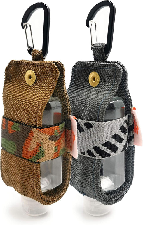 SUCHI Travel Size Hand Sanitizer Holder,Bottle Case and Carabiner Carrier bag-Portable Mini Waist