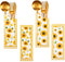 100 Pieces Silverware Bags, Sunflower Party Supplies Wedding Silverware Sleeves, Disposable Cutlery Holder