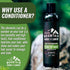 Rocky Mountain Barber Company Men's Conditioner - Tea Tree Oil, Peppermint & Eucalyptus, 8oz for All Hair Types