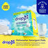 Dropps UltraWash Dishwasher Pods - Lemon Citrus (120 Dish Tabs) - Biobased Deep Clean Detergent Tablets for Sparkling