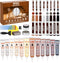 Wood Furniture Repair Kit, Set of 41, Laminate Vinyl Floor Repair Kit, Touch Up Markers for Hardwood Scratches