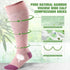 LIKAWEN 2 15-20 mmHg Pairs Bamboo Plus Size Compression Socks Wide Calf for Women and Men Knee High Support Stockings