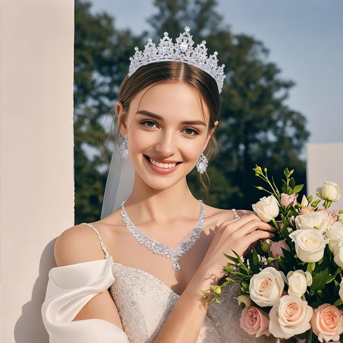 Kamirola Queen Crown and Tiaras, Crystal Headbands for Women and Girls, Bridal and Princess for Wedding Party
