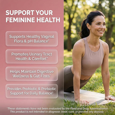 Horsetail 90 Clean Nutra Vaginal Probiotics for Women + Prebiotics Digestive Enzymes Bromelain Cranberry D Mannose