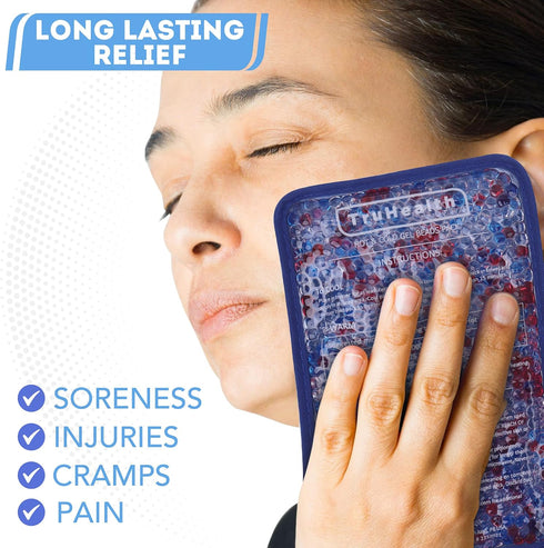 Hot and Cold Pack (2 Pack) – Reusable Gel Ice Pack for Injury, Pain Relief, Rehabilitation, Hot & Cold Compress