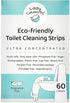 Toilet Bowl Cleaner Strips, 60 Cleans, Plastic-free, Dye-free, with Lemon Essential Oil