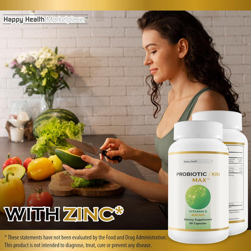 Probiotic/Kin Max, Best Probiotics for Women, Daily Digestive, Gut & Immune Health, Acidophilus Capsules