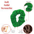 Set of 2 Solid Scrunchies in Green