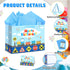 Wayyogh Train Birthday Gift Bag with Greeting Card Tissue Paper Large Train Birthday Wrapping Paper Bags Party Favor