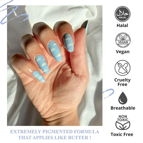 VIVRE Cosmetics Nail Polish - Quick Dry, Shiny, Halal, Vegan, Non-Toxic for Women and Girls - Ferris Wheel Affair