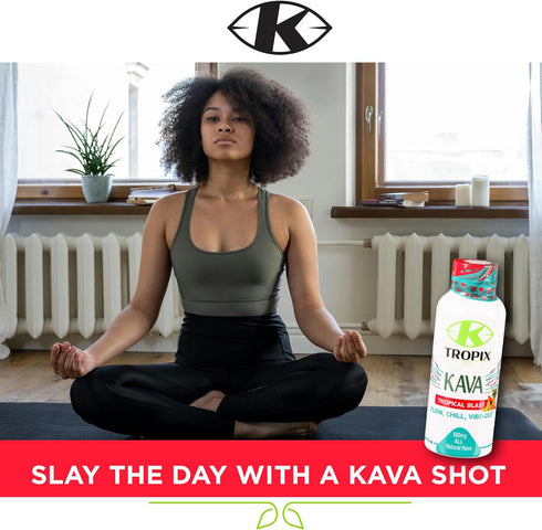 Kava Shot Tropical Blast - Kava Root Extract Supplement - Alcohol Replacement Drinks - 1 Pack