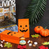 Tatuo Halloween Pumpkin Paper Bags, 24 Pieces Flat Bottom Bags for Candy Present Crafting Lunch