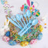 WDF 160 Piece Blue Plastic Silverware Set, Heavy Duty Includes 80 Forks, 40 Spoons, 40 Knives for Parties, Daily Use