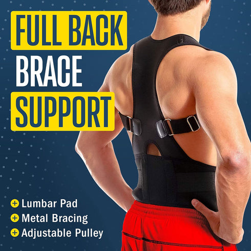 FlexGuard Posture Corrector for Women and Men - Adjustable Back Support Straightener for Pain Relief