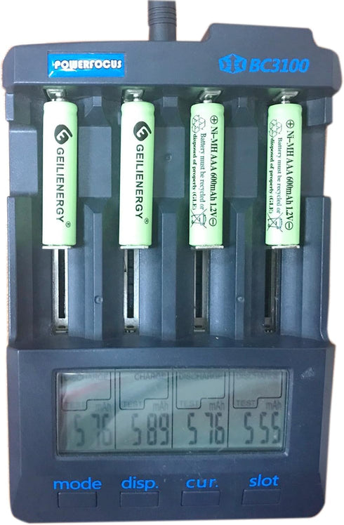 GEILIENERGY Solar Light Batteries AAA NIMH 600mAh 1.2V Rechargeable for Garden Lights, Remotes, Mice (Pack of 8)