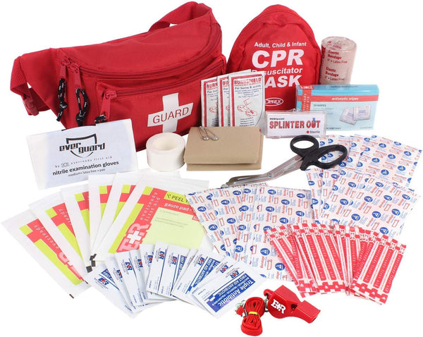 Ever Ready First Aid, Fanny Pack/Hip Pack, Fully Stocked First Aid Kit