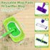 Reusable Microfiber Pads Compatible with Sweeper Mop, Washable Wet Pads Refill & Highly Absorbent Dry Sweeping Cloths