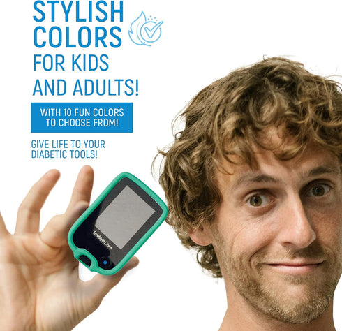 Rockadex Silicone Case for Freestyle Libre Reader - Custom-Designed for Libre 1 & 2, Diabetic Supplies (Purple)