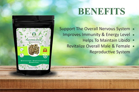 Mucuna Seed Powder 50 Gm | Kapikacchu | Kaunch Beej | Non-GMO Vegan Sustainably Sourced