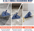 JEHONN Wall Cleaner Mop with Long Handle, 3-in-1 Ceiling Cleaning Tool with 6 Replacement Microfiber Pads