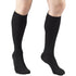 Truform Short Length Compression Stockings 20-30 mmHg, Closed Toe, Black, Medium for Men and Women