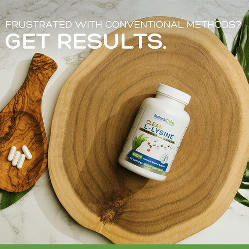 Clean L-Lysine 600mg, 120 Capsules | Vegan, Non-GMO, Gluten Free
