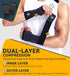 HiRui 2-Pack Wrist Brace Wraps, Hand Compression Sleeves with Straps for Fitness Pain Relief, Black