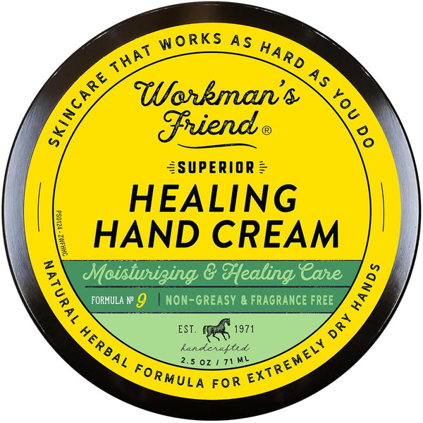 WORKMAN'S FRIEND Superior Healing Hand Cream - Intense Moisturizer for Extremely Dry & Cracked Skin, 2.5 ounce