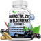 Extra Strength Quercetin with Zinc & Elderberry 1230mg - Supports Immune & Cardiovascular Health