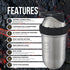 SHAKESPHERE Shaker Bottle - 24oz Leak-Proof Protein Shaker Bottle for Pre Workout, Smoothie and Powder Drink Mixes,