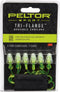 Peltor Sport Tri-Flange Corded Reusable Earplugs, 3 Pair, NRR 26 dB, Comfortable Fit, Neon Yellow