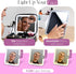 Travel Makeup Bag with LED Mirror, Water-Resistant Customizable Makeup Case with 10x Magnifier Mirror Included