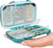 Travel Pill Organizer Box - Moisture Proof Daily Medicine Holder, Small Pill Case for Vitamins, 7 Compartments