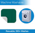RMS Washable & Reusable Incontinence Chair Pad, Seat Protector, Bed Pad in Green