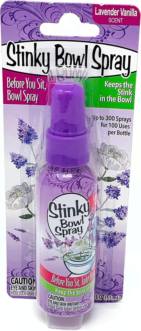 Lavender Vanilla Before You Sit Bowl Spray, Keeps The Stink in The Bowl