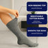 Knit Unit 6 Seamless Ankle Diabetic Socks for Women & Men, Pairs Wide Non Binding Quarter Edema Neuropathy for Swollen