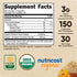 Nutricost Fiber Capsules with Prebiotic Fiber Supplement 150 Capsules - CCOF Certified Supplement, Made with Organic Psyllium Husk & Organic Jerusalem Artichoke, Gluten Free, 3 G Per Serving