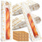 Reallnaive 120 Pcs French Bread Bags Bulk with Window, Baguette Bags for Homemade,