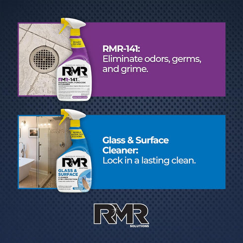 RMR-141 2-Step 232 Oz RMR Defend & Detail Duo EPA Registered Mold & Mildew Spray + Glass & Surface Cleaner/Repellent