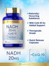 Carlyle NADH Supplement 20mg - with CoQ10, 60 Capsules, Mega Strength, Non-GMO, Gluten Free