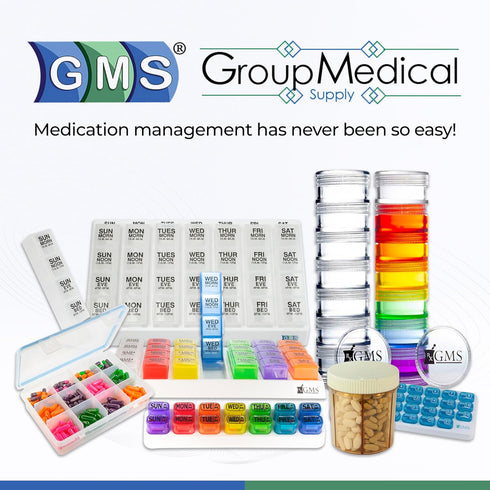 Monthly Pill Organizer - 31 Day Pop Out Pill Pods for Vitamins, Supplements & Medications - Rainbow