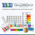 GMS Weekly Pill Organizer, 7 Day AM/PM Pop Out Pill Pods for Vitamins, Supplements & Medications, Rainbow