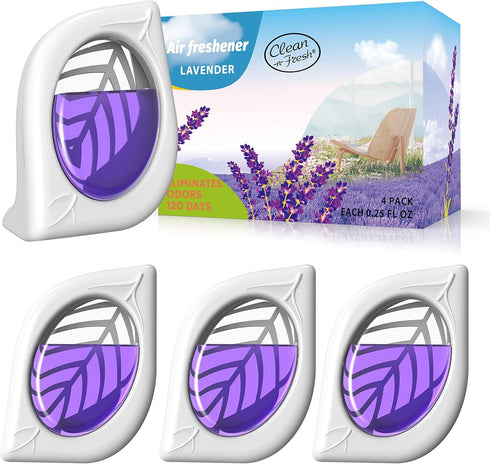 Air Freshener for Home, 4 Pack, Lavender Essential Oils, Odor Eliminator for Small Areas, Up to 120 Days