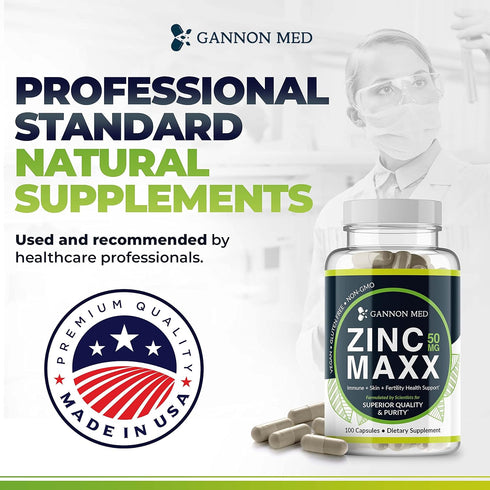 Zinc Maxx 100 Capsules, Zinc Gluconate Immune Booster for Skin Care and Reproductive Health, 3+ Month Supply