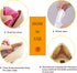 Premium Leather Heel Grips, Liner Cushions Inserts for Shoes Too Big, Khaki, 3 Pairs (0.35 inch Thicker)
