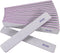 Heavy Coarse 80/80 Grit Nail Files (12 Pack) - Double Sided Emery Boards for Acrylic & Gel Nails, Gray