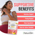 Packets, 16 Packs, NaturalSlim Hydration & Energy Drink Mix with Prebiotics, Gut Health Support, Electrolytes Powder
